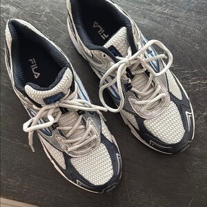 Fila Men's Gray and Blue Running Shoes. New without box, never worn.